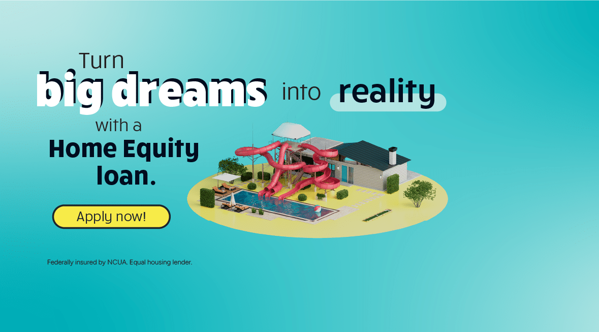 rendering of a home with a pool and waterpark slide