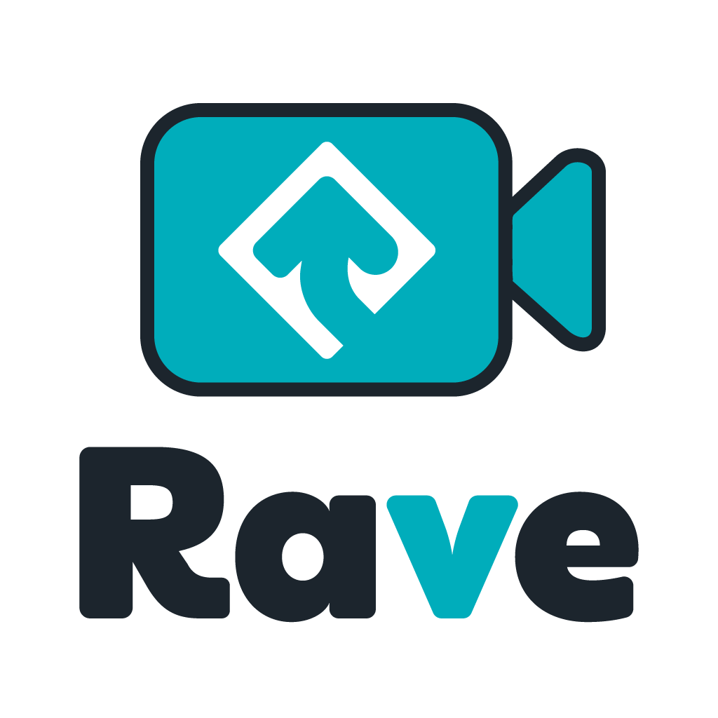 Rave Video Banking App Logo Website